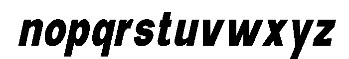 New Trusty ExtBd Cond Ita Font LOWERCASE