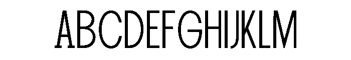 New Trusty ExtLt Cond Font UPPERCASE