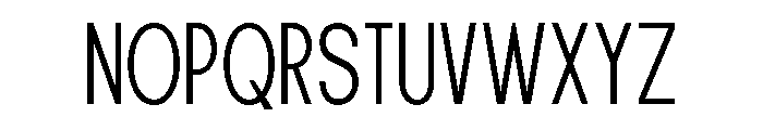 New Trusty ExtLt Cond Font UPPERCASE