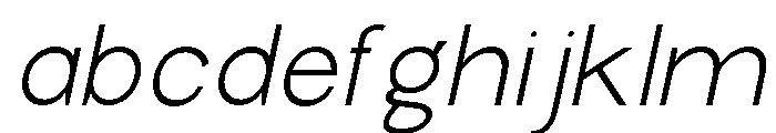 New Trusty Extra Light Italic FONT