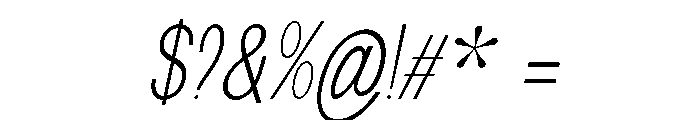 New Trusty Thin Cond Ita Font OTHER CHARS