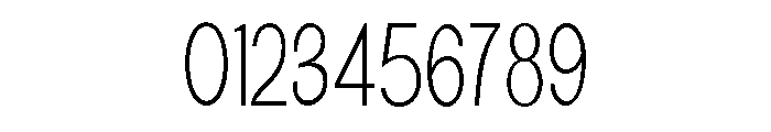 New Trusty Thin Condensed Font OTHER CHARS