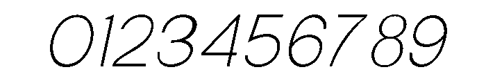 New Trusty Thin Italic Font OTHER CHARS