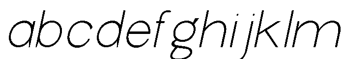 New Trusty Thin Italic FONT