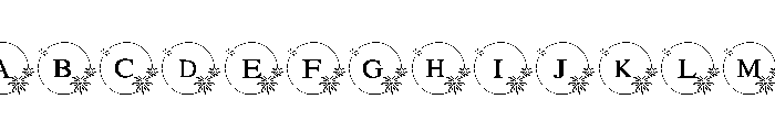 New year fireworks frame Font UPPERCASE