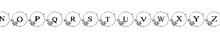 New year fireworks frame Font LOWERCASE