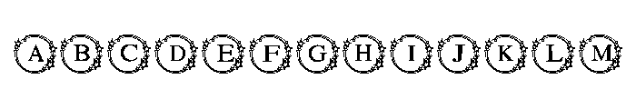 New year star Font UPPERCASE