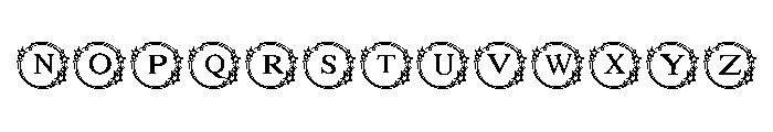 New year star Font UPPERCASE