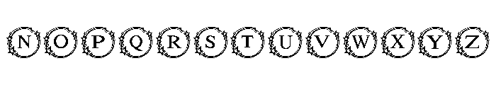 New year star Font LOWERCASE