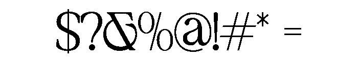 NewShuffle-ExtraLight Font OTHER CHARS