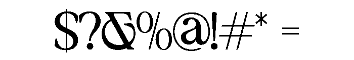 NewShuffle-Light Font OTHER CHARS