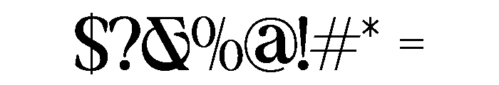 NewShuffle-Regular Font OTHER CHARS