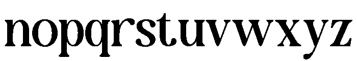 NewShuffle-Regular Font LOWERCASE