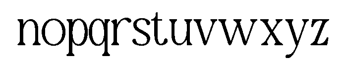 NewShuffle-Thin Font LOWERCASE