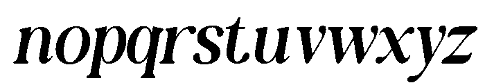 NewShuffleItalic-ExtLtIta Font LOWERCASE