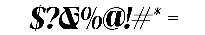 NewShuffleItalic-SemBdIta Font OTHER CHARS
