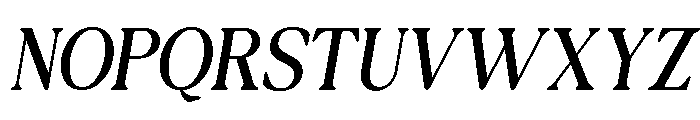 NewShuffleItalic-ThinItalic Font UPPERCASE