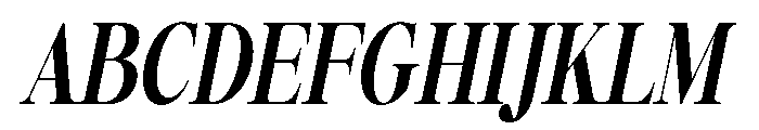 Newback Italic Font UPPERCASE