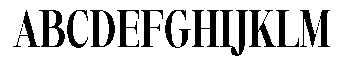 Newback Font UPPERCASE