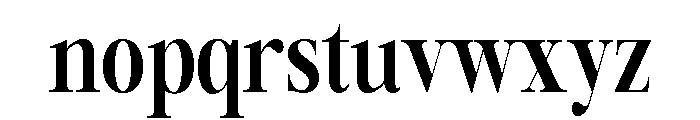 Newback Font LOWERCASE