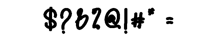 Newborn Christmas Font OTHER CHARS