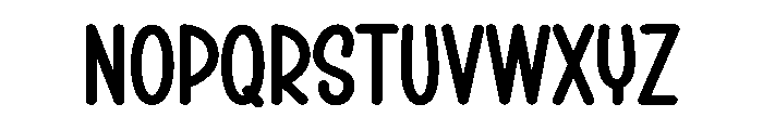 Newborn Christmas Font LOWERCASE