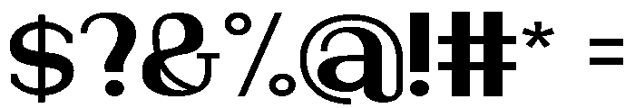 NewbornTimes-ExtBdExp Font OTHER CHARS