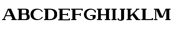 NewbornTimes-ExtBdExp Font UPPERCASE