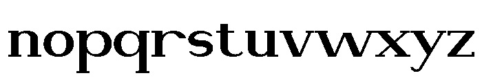 NewbornTimes-ExtBdExp Font LOWERCASE
