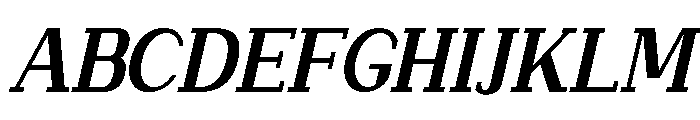 NewbornTimes-ExtBdSlantCond Font UPPERCASE