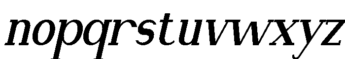 NewbornTimes-ExtBdSlantCond Font LOWERCASE