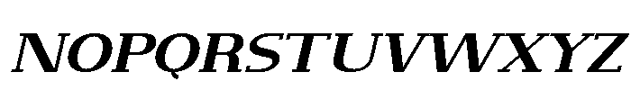 NewbornTimes-ExtBdSlantExp Font UPPERCASE