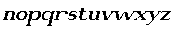 NewbornTimes-ExtBdSlantExp Font LOWERCASE