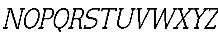 NewbornTimes-ExtLtSlantCond Font UPPERCASE