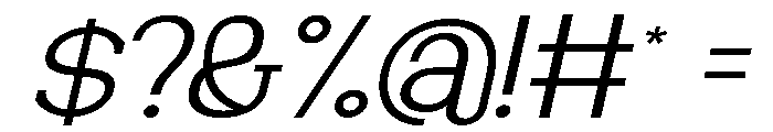 NewbornTimes-ExtLtSlantExp Font OTHER CHARS