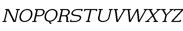 NewbornTimes-ExtLtSlantExp Font UPPERCASE
