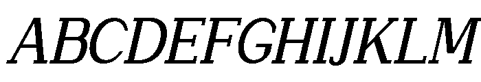 NewbornTimes-MedSlantCond Font UPPERCASE