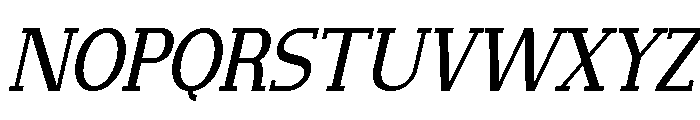 NewbornTimes-MedSlantCond Font UPPERCASE