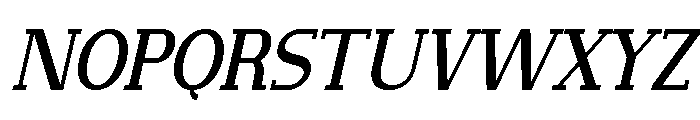 NewbornTimes-SemBdSlantCond Font UPPERCASE