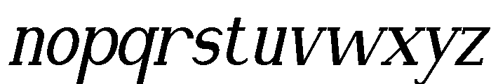 NewbornTimes-SemBdSlantCond Font LOWERCASE