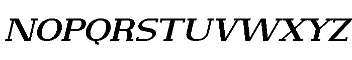 NewbornTimes-SemBdSlantExp Font UPPERCASE