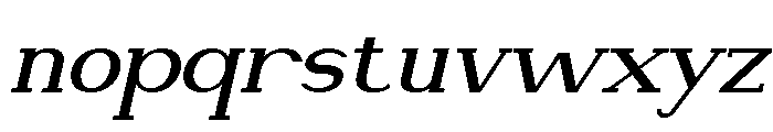 NewbornTimes-SemBdSlantExp Font LOWERCASE