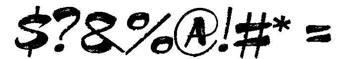 Newmoon Brush Regular Font OTHER CHARS