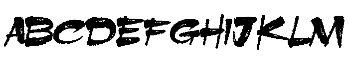 Newmoon Brush Regular Font UPPERCASE