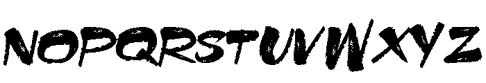 Newmoon Brush Regular Font LOWERCASE
