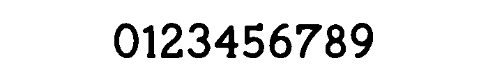 Newsprint Font OTHER CHARS