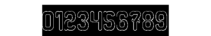 Newton apple-Hollow-inverse Font OTHER CHARS