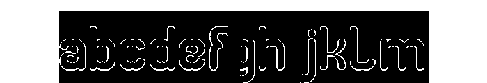 Newton apple-Hollow-inverse FONT