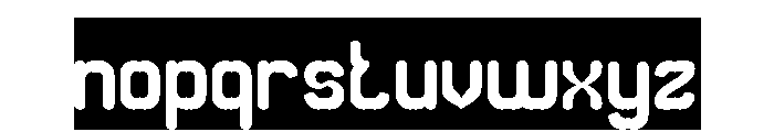 Newton apple-Inverse Font LOWERCASE
