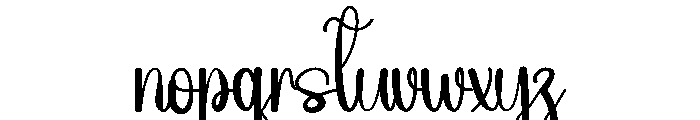 Newyear Beach Font LOWERCASE